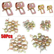 50pcs Car Fastener Clip Clamps For Fuel Water Line Hose 5/6/7/8/9mm Supply Set