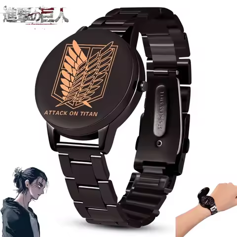 Attack on Titan Erwin Smith Mikasa· Ackerman Anime Peripherals Cartoon Watches Student Fashion Elect
