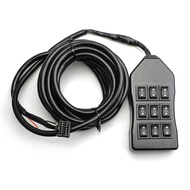 Air ride suspension management handheld switch remote 9 button controller 12 pin socket 1m or 5m lin