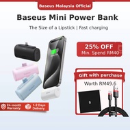 【Free Gifts】Baseus Compact Fast Charging Power Bank 5000mAh 20W External Battery PowerBank IP and Ty