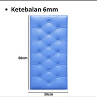 PROMO Paket 10LEMBAR!!! Wallpaper dinding 3D Foam Anti Air Kedap suara headboard bed EMPUK Tebal