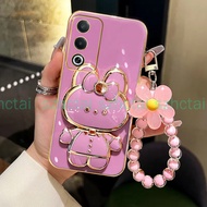 Casing Oppo A3 Pro 5G A3X 5G/ A3 A38 A18 A58 A60 A79 5G Phone Case TPU 3D Rabbit Cosmetic Makeup Mir