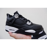 Sepatu Basket Jordan 4 Retro Oreo Black White Hitam Putih