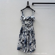 MZIW Oscar Agaric Edge Sling Fishbone Dress - Printed Pattern, Stylish & Feminine
