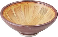 Hatsuyama Kiln YH-140-31 Mortar, Brown, 4.5 x 2.0 inches (11.5 x 5 cm), Outer Rust Comb, 3.6 Mortar 