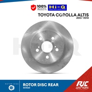 HI-Q ROTOR DISC TOYOTA COROLLA ALTIS REAR 2007-2014 SD4060 1pc