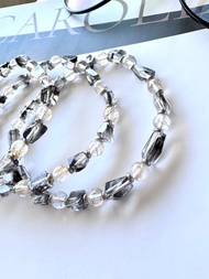 頂級玻璃體黑銀鈦