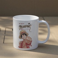 One Piece Monkey D Luffy Cup Glass Mug Cover Comic