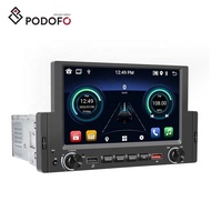 Podofo 1 Din 2+64GB 6.2'' Android 13 CarPlay Android Auto Universal Car Radio GPS WIFI BT FM RDS Car