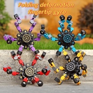 DIY fingertip mechanical gyroscope deformation robot toy puzzle deformation gyroscope toy rotation g