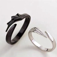 XIJING Devil and Angel Couple Adjustable Ring Fashion Matching Ring