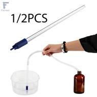 [Flameer] Bottle Filler Bottling  13.78inch Clear for Beer Wine Bottle Filler System,Spring Loaded,B