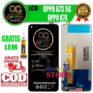 LCD TOUCHSCREEN OPPO A73 5G, LCD OPPO K7X OG SUPER FREE GLUE SAFE PACKING