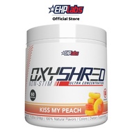 EHPlabs OxyShred Non-Stim (Kiss My Peach) – Caffeine-Free Thermogenic Pre-Workout | 60 Serves