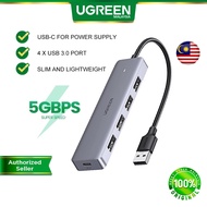 UGREEN 4 Port USB-C Hub USB 3.0 Extension Slim Data Transfer Samsung S24 iPhone 16 15 Series MacBook