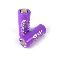 熱賣GIF紫色8800mah 高容量26650鋰電池動力適用頭燈強光手電筒電池