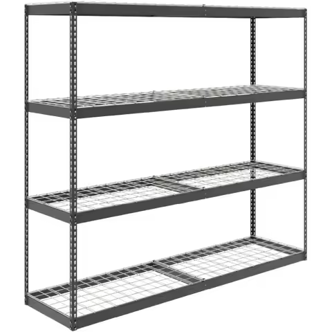4-Tier Heavy Duty Garage Shelving 24" X92"X84"500 lbs/Shelf Adjustable Metal Utility Storage Shelves