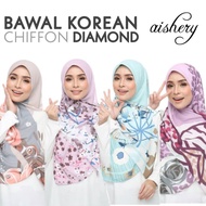 Tudung Bawal Chiffon Korean Diamond (Borong)