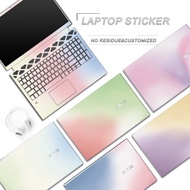 ASUS Vivobook X1503ZA  3pcs ABC No Residue Costomized Computer Laptop Precut Decal Skin Vinyl Notebo