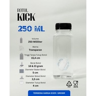 (CARGO 1 PACK CONTENTS 100PCS) 250ml Kick Bottle 250ml Square Bottle/ 250ml Plastic Bottle/ Plastic 
