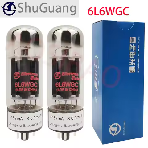 SHUGUANG 6L6WGC Vacuum Tube Precision pairing Valve Replaces 6L6 6P3P 6L6GC 350C 6L6 Electronic tube