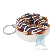 GANTUNGAN Chocolate Donut Squishy Keychain