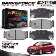 BrakeForce Extreme Carbon Ceramic Front Brake Pads For Suzuki Swift 2005 Up To 2019 Model