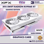 XFX SWIFT AMD RADEON RX 9060XT OC TRIPLE FAN GAMING EDITION 16GB GDDR6 VGA GRAPHIC CARD (3Y) - WHITE