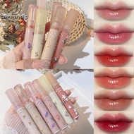 Kakashow Flower Glass Mirror Moisturizing Lip Glaze Water Mist Lipstick Natural Lip Glaze for Women Lip Blam