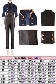 ชุดเอวสูงคอสเพลย์ Arcane Caitlyn Kiramman ชุดวิกผ้าแฟนตาซีเกม Lol TV 2นายอำเภอของนักบินชุดปลอมตัวผู้