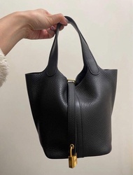 Hermes Picotin 18 noir ghw 黑金