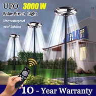 [10 Years Warranty] ufo solar street light UFO Type Solar human body induction circular Lampu Solar light outdoor lighting lampu solar tiang luar rumah IP67 Waterproof solar outdoor light ufo with remote control 0 electricity fee solar outdoor light