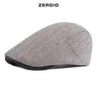 Men's Beret Hat, Men's Beret Hat with Classic Striped Pattern MN083