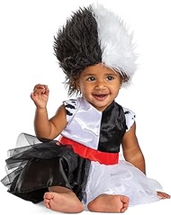 Disguise Infant Cruella Infant Costume, Official Disney Baby Costume Outfit for Halloween