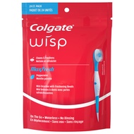 Colgate Wisp Portable Mini-Brush Max Fresh, Peppermint, 24 Count, by Colgate Colgate Wisp Portable M