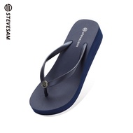 2025 4CM Wedge Slippers Wear Summer Thick Sole High-end Beach Ins Non-slip Flops For Women JM