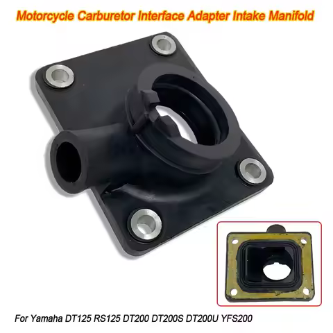 For Yamaha DT125 RS125 DT200 DT200S DT200U YFS200 Motorcycle Carburetor Intake Interface Pipe Joint 