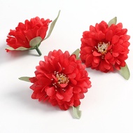 1pc 6.5cm Peony Rose Artificial Flower Head for Home Wedding Cake Garden Decoration DIY Bride Wreath