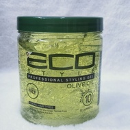 新品#ECO Hair Styler Styling Gel Wax Olive Oil Hair Contro 473ml12Y