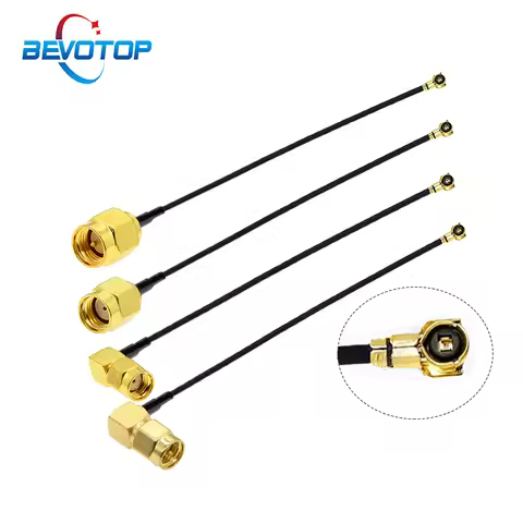 2PCS/lot MHF4 to SMA Jumper RP-SMA/ SMA Male to IPX-4 MHF4 Female Jack WIFI Antenna Extension Pigtai