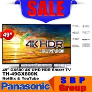 Panasonic 49" 4K UHD HDR Smart TV （TH49GX600K） - Netflix &amp; YouTube
