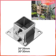 [szxmkj2] 5x Square Post Flange Post Base Heavy Duty Floor Post Flange Porch Railing Benches
