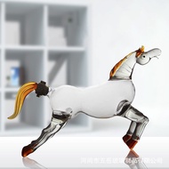 Horse-Shaped Glass Wine Bottle Sales Wine Bottle Zodiac Red Ornaments Glass Craft Wine Bottle Wine B