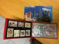 馬來西亞錢幣收藏郵票收藏套裝