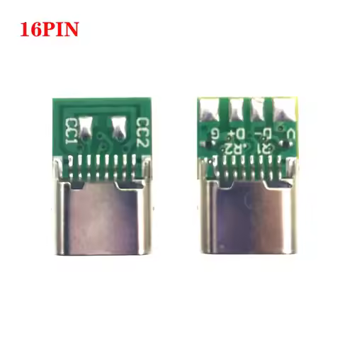 USB 3.1 Type-C Jack Connector 14/16Pin Female Socket Receptacle USB-C Adapter to Solder Cable 4/ 6 S