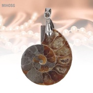 Mihosg Ammonite Jewelry  Pendant Exquisite Craftsmanship for Marine Lovers