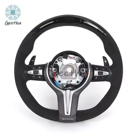 For with Dry Carbon Trim Alcantara LED M Performance Steering Wheel for BMW F10 M5 F20 F30 M3 F80 M4