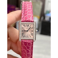 Cartier Cartier Cartier Tank W5200000Quartz Women's Watch Behind Diamonds