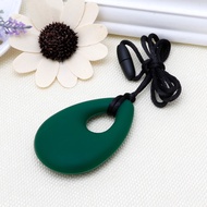 OMG* Angel Tear Shape Silicone Baby Teether Necklace Sensory Chew Pendant Teething