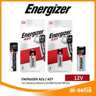 ENERGIZER A23 (A23BP1G) / A27 (A27BP1G) MINIATURE ALKALINE BATTERY 12V MINI BATTERIES